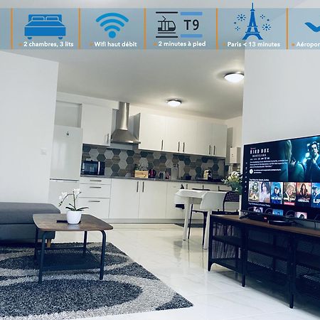 Appartement Parisien Neuf, Moderne Avec Une Grande Salon, 2 Chambres, 4 Lits, Parking Gratuit, 15Min De Paris Et 13 Min Aeroport Orly Vitry-sur-Seine Exteriér fotografie