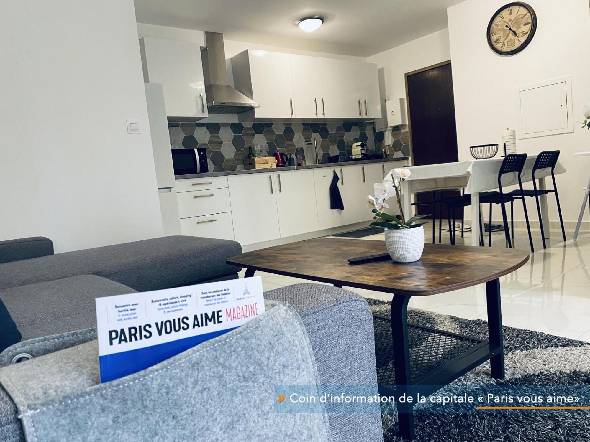 Appartement Parisien Neuf, Moderne Avec Une Grande Salon, 2 Chambres, 4 Lits, Parking Gratuit, 15Min De Paris Et 13 Min Aeroport Orly Vitry-sur-Seine Exteriér fotografie